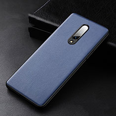 Handyhülle Hülle Luxus Leder Schutzhülle R01 für OnePlus 8 Blau