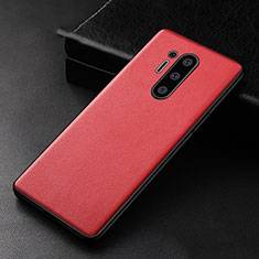 Handyhülle Hülle Luxus Leder Schutzhülle R01 für OnePlus 8 Pro Rot