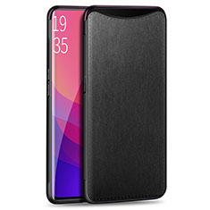 Handyhülle Hülle Luxus Leder Schutzhülle R01 für Oppo Find X Schwarz