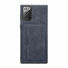 Handyhülle Hülle Luxus Leder Schutzhülle R01 für Samsung Galaxy Note 20 5G Dunkelgrau