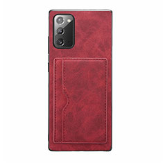 Handyhülle Hülle Luxus Leder Schutzhülle R01 für Samsung Galaxy Note 20 5G Rot