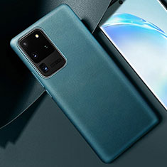 Handyhülle Hülle Luxus Leder Schutzhülle R01 für Samsung Galaxy S20 Ultra 5G Grün