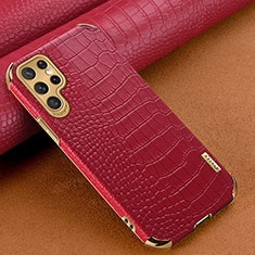 Handyhülle Hülle Luxus Leder Schutzhülle R01 für Samsung Galaxy S22 Ultra 5G Rot