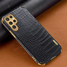 Handyhülle Hülle Luxus Leder Schutzhülle R01 für Samsung Galaxy S22 Ultra 5G Schwarz