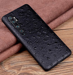 Handyhülle Hülle Luxus Leder Schutzhülle R01 für Xiaomi Mi Note 10 Schwarz