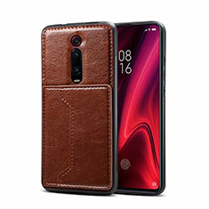 Handyhülle Hülle Luxus Leder Schutzhülle R01 für Xiaomi Redmi K20 Pro Braun