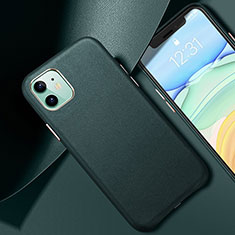Handyhülle Hülle Luxus Leder Schutzhülle R02 für Apple iPhone 11 Grün