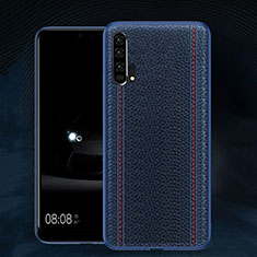 Handyhülle Hülle Luxus Leder Schutzhülle R02 für Huawei Honor 20 Pro Blau