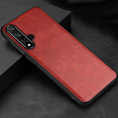 Handyhülle Hülle Luxus Leder Schutzhülle R02 für Huawei Honor 20 Rot