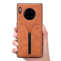 Handyhülle Hülle Luxus Leder Schutzhülle R02 für Huawei Mate 30E Pro 5G Orange