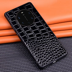 Handyhülle Hülle Luxus Leder Schutzhülle R02 für Huawei Mate 40 RS Schwarz