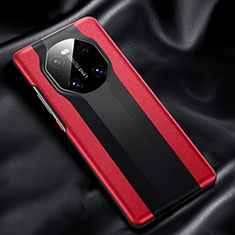 Handyhülle Hülle Luxus Leder Schutzhülle R02 für Huawei Mate 40E 4G Rot