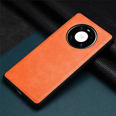 Handyhülle Hülle Luxus Leder Schutzhülle R02 für Huawei Mate 40E Pro 4G Orange