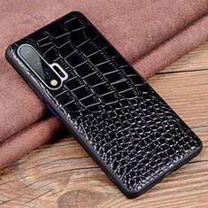 Handyhülle Hülle Luxus Leder Schutzhülle R02 für Huawei Nova 6 5G Schwarz