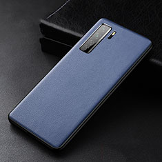 Handyhülle Hülle Luxus Leder Schutzhülle R02 für Huawei Nova 7 SE 5G Blau