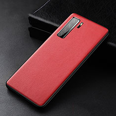 Handyhülle Hülle Luxus Leder Schutzhülle R02 für Huawei Nova 7 SE 5G Rot
