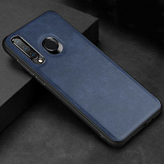 Handyhülle Hülle Luxus Leder Schutzhülle R02 für Huawei P30 Lite XL Blau