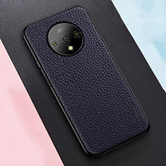 Handyhülle Hülle Luxus Leder Schutzhülle R02 für OnePlus 7T Blau