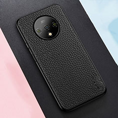 Handyhülle Hülle Luxus Leder Schutzhülle R02 für OnePlus 7T Schwarz