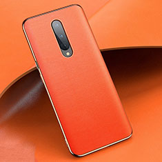Handyhülle Hülle Luxus Leder Schutzhülle R02 für OnePlus 8 Orange