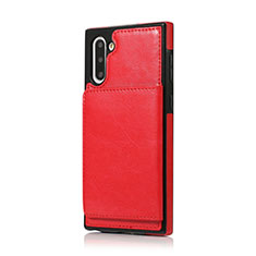 Handyhülle Hülle Luxus Leder Schutzhülle R02 für Samsung Galaxy Note 10 5G Rot