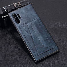 Handyhülle Hülle Luxus Leder Schutzhülle R02 für Samsung Galaxy Note 10 Plus 5G Blau