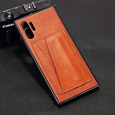 Handyhülle Hülle Luxus Leder Schutzhülle R02 für Samsung Galaxy Note 10 Plus 5G Orange