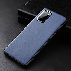 Handyhülle Hülle Luxus Leder Schutzhülle R02 für Samsung Galaxy S20 5G Blau