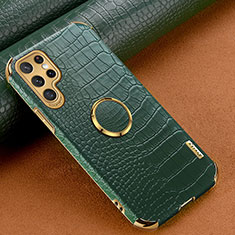 Handyhülle Hülle Luxus Leder Schutzhülle R02 für Samsung Galaxy S21 Ultra 5G Grün