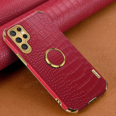 Handyhülle Hülle Luxus Leder Schutzhülle R02 für Samsung Galaxy S21 Ultra 5G Rot