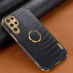 Handyhülle Hülle Luxus Leder Schutzhülle R02 für Samsung Galaxy S21 Ultra 5G Schwarz