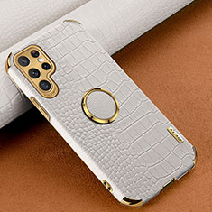 Handyhülle Hülle Luxus Leder Schutzhülle R02 für Samsung Galaxy S21 Ultra 5G Weiß