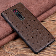 Handyhülle Hülle Luxus Leder Schutzhülle R02 für Xiaomi Mi 9T Braun