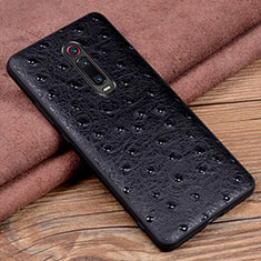 Handyhülle Hülle Luxus Leder Schutzhülle R02 für Xiaomi Mi 9T Pro Schwarz