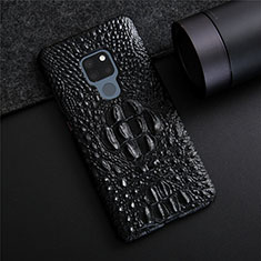 Handyhülle Hülle Luxus Leder Schutzhülle R03 für Huawei Mate 20 Schwarz