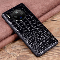 Handyhülle Hülle Luxus Leder Schutzhülle R03 für Huawei Mate 30 5G Schwarz