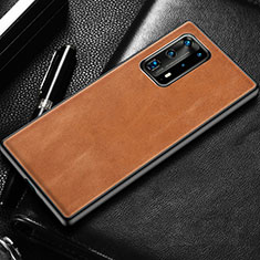 Handyhülle Hülle Luxus Leder Schutzhülle R03 für Huawei P40 Pro+ Plus Orange