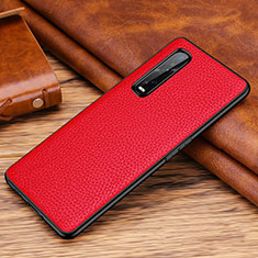 Handyhülle Hülle Luxus Leder Schutzhülle R03 für Oppo Find X2 Pro Rot