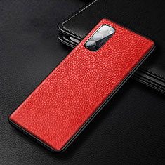 Handyhülle Hülle Luxus Leder Schutzhülle R03 für Oppo Reno4 5G Rot
