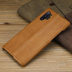 Handyhülle Hülle Luxus Leder Schutzhülle R03 für Samsung Galaxy Note 10 Plus Orange