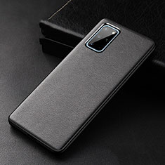 Handyhülle Hülle Luxus Leder Schutzhülle R03 für Samsung Galaxy S20 Plus Schwarz