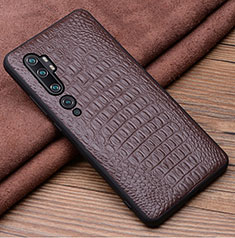 Handyhülle Hülle Luxus Leder Schutzhülle R03 für Xiaomi Mi Note 10 Braun