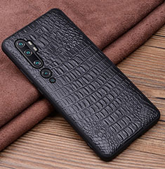Handyhülle Hülle Luxus Leder Schutzhülle R03 für Xiaomi Mi Note 10 Pro Schwarz