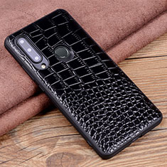 Handyhülle Hülle Luxus Leder Schutzhülle R04 für Huawei Honor 20 Lite Schwarz