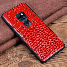 Handyhülle Hülle Luxus Leder Schutzhülle R04 für Huawei Mate 20 Rot