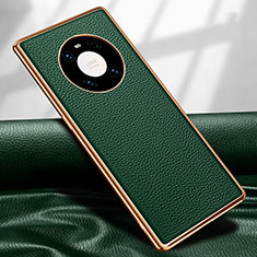 Handyhülle Hülle Luxus Leder Schutzhülle R04 für Huawei Mate 40 Pro Grün
