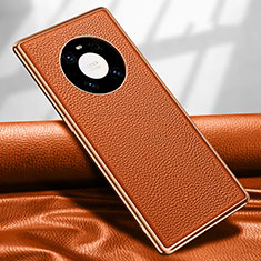Handyhülle Hülle Luxus Leder Schutzhülle R04 für Huawei Mate 40 Pro Orange