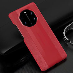Handyhülle Hülle Luxus Leder Schutzhülle R04 für Huawei Mate 40 RS Rot