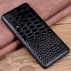 Handyhülle Hülle Luxus Leder Schutzhülle R04 für Huawei Nova 5 Schwarz