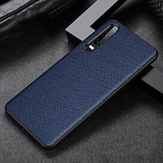 Handyhülle Hülle Luxus Leder Schutzhülle R04 für Huawei P30 Blau